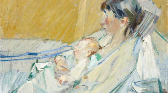 Mutter und Kind (Die Gattin des Künstlers), Karl Glatt, 1945