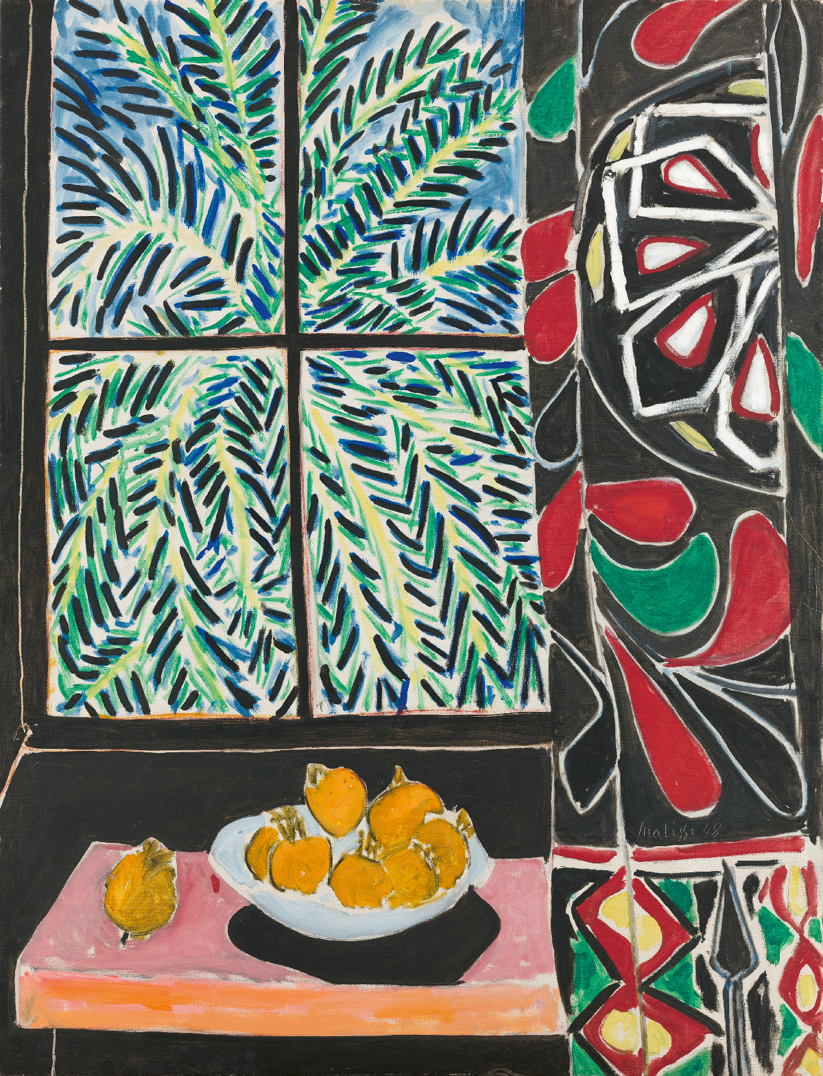 Henri Matisse, Interieur mit ägyptischem Vorhang, 1948